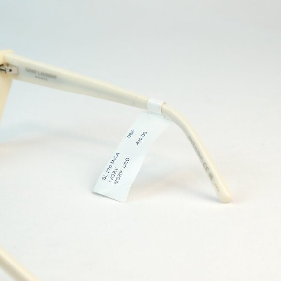 YSL Saint Laurent SL276 Mica Cateye Sunglasses, Ivory, 55mm - Picture 9 of 9